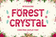 DT Forest Crystal - Christmas font