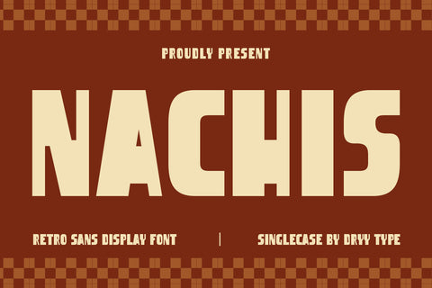 DT Nachis - Retro Display Font