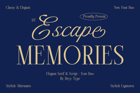 DT Escape Memories - Font Duo