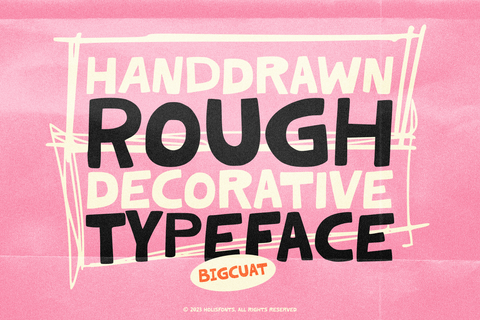HF Bigcuat Hand Drawn Bold