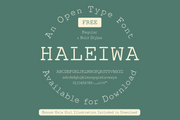 Haleiwa - Free Stencil Serif Typeface