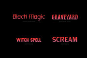 Halloween Typeface Collection
