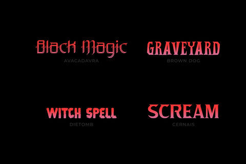 Halloween Typeface Collection