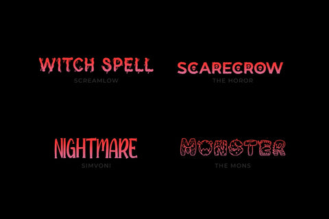 Halloween Typeface Collection