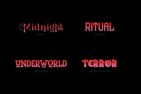 Halloween Typeface Collection