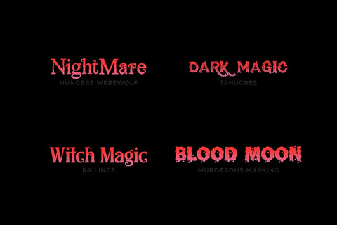 Halloween Typeface Collection