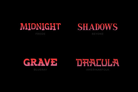 Halloween Typeface Collection