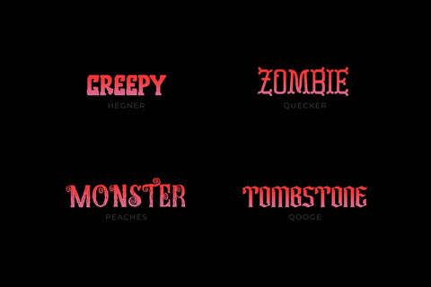 Halloween Typeface Collection