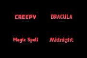 Halloween Typeface Collection