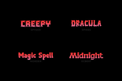 Halloween Typeface Collection