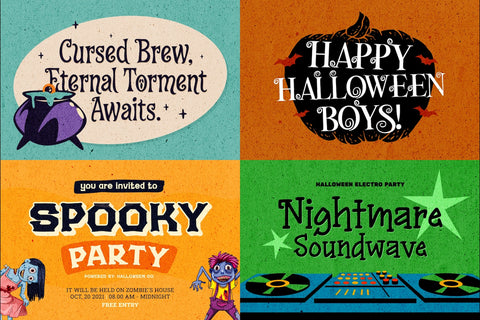Halloween Typeface Collection