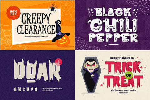 Halloween Typeface Collection