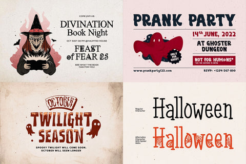 Halloween Typeface Collection