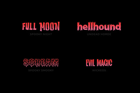Halloween Typeface Collection