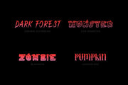 Halloween Typeface Collection