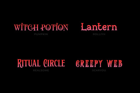 Halloween Typeface Collection