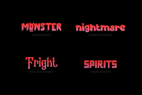 Halloween Typeface Collection