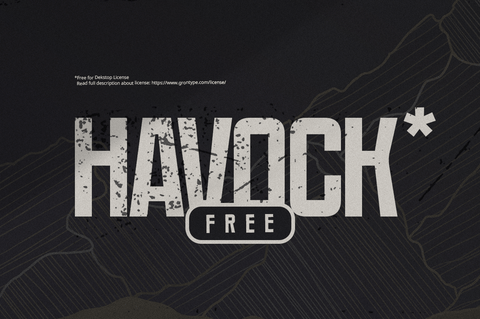 Havock - Free Semi-Condensed Sans Serif Font