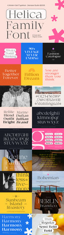 The Striking Serif Font Collection