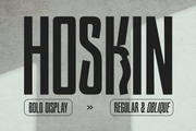 Hoskin - Condensed Sans Serif Display Font