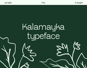 Kalamayka - Free Variable Sans Serif Typeface - Pixel Surplus