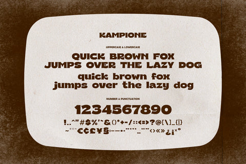 Kampione - Vintage Bold Type