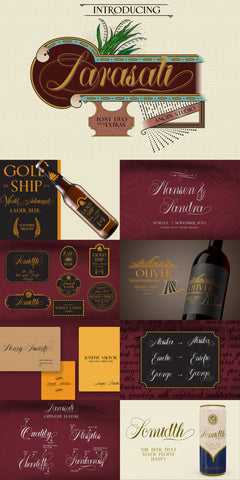 The Cursive Font Collection