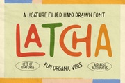 Latcha - Ligature Filled Hand Drawn Font