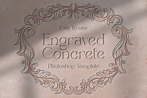 Engraved Concrete Template