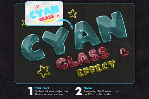 Glass Text Effects