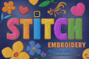 Embroidery Sticker Photoshop Action