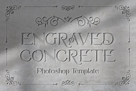 Engraved Concrete Template