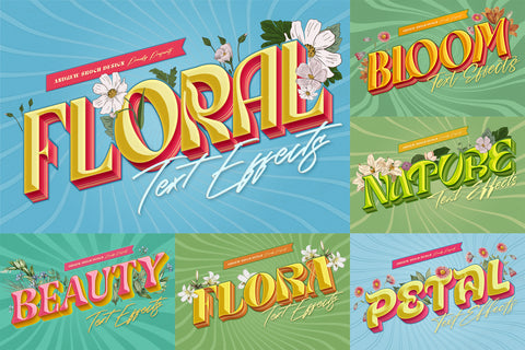 Floral Text Effects