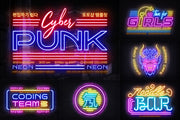 Cyberpunk Neon Logo