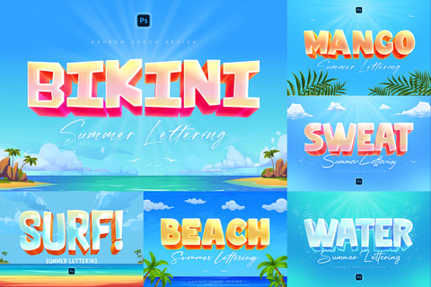 Summer Text Effects - Pixel Surplus