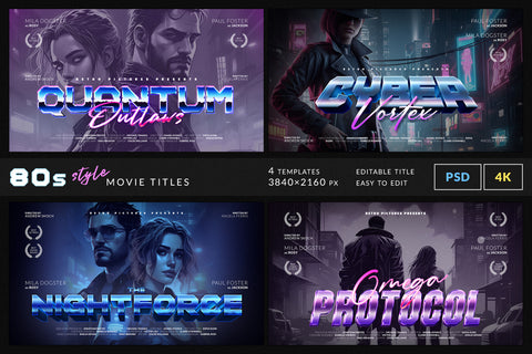 80s Style Movie Titles