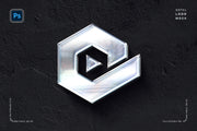 Polished Chrome Logo Mockup