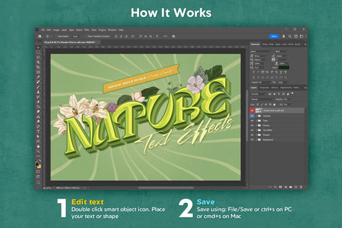 Floral Text Effects