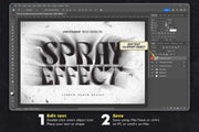 Spray Text Effect