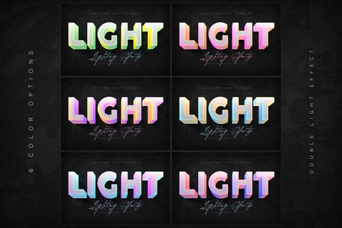 Double Light Text Effects