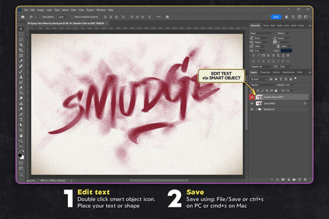 Spray Text Effects – Photoshop Templates