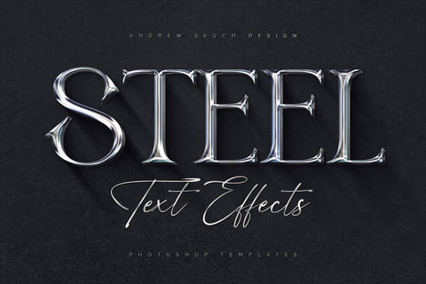 Polished Metal Text Effects