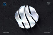 Polished Chrome Logo Mockup