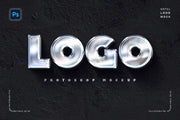 Polished Chrome Logo Mockup