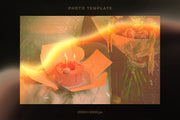 Retro Light Leaks Photoshop Template