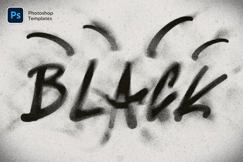 Spray Text Effects – Photoshop Templates