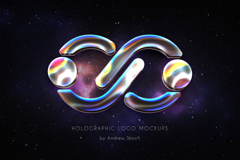 Holographic Logo Mockups