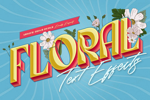 Floral Text Effects