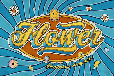 Retro Hippie Text Effects