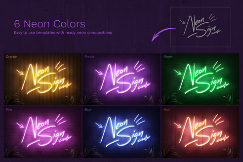 Neon Sign Templates